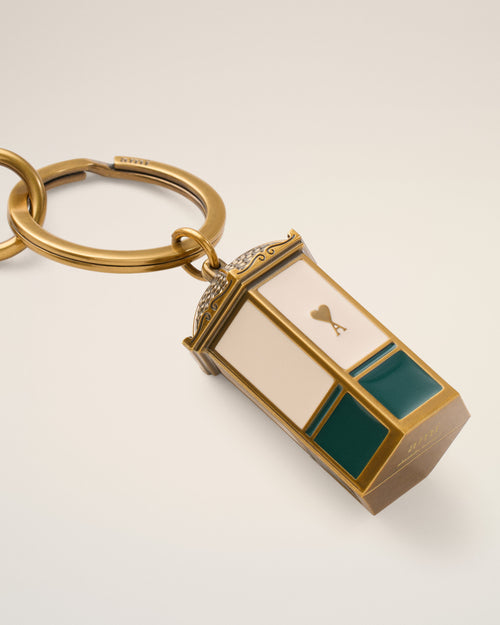                                     Gold Metal Ami De Coeur Kiosk Keyring - 3                                 - Ami Paris
