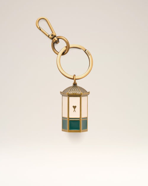 Gold Metal Ami De Coeur Kiosk Keyring - 4 - Ami Paris