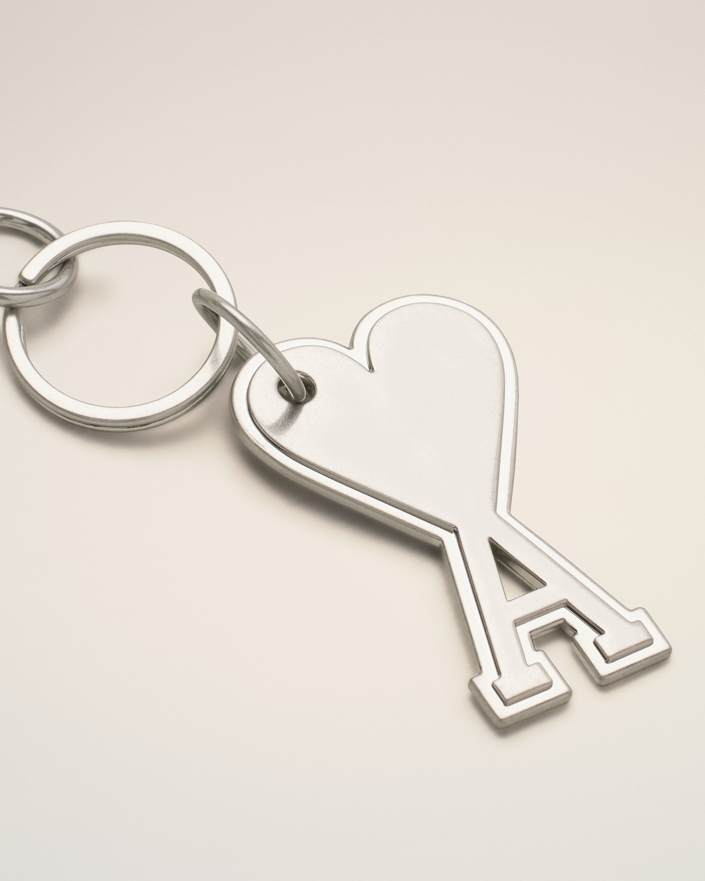 Silver Metal Ami De Coeur Keyring - 2