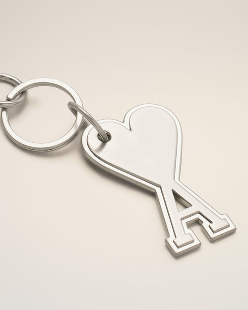                                 Silver Metal Ami De Coeur Keyring - 3                             - Ami Paris