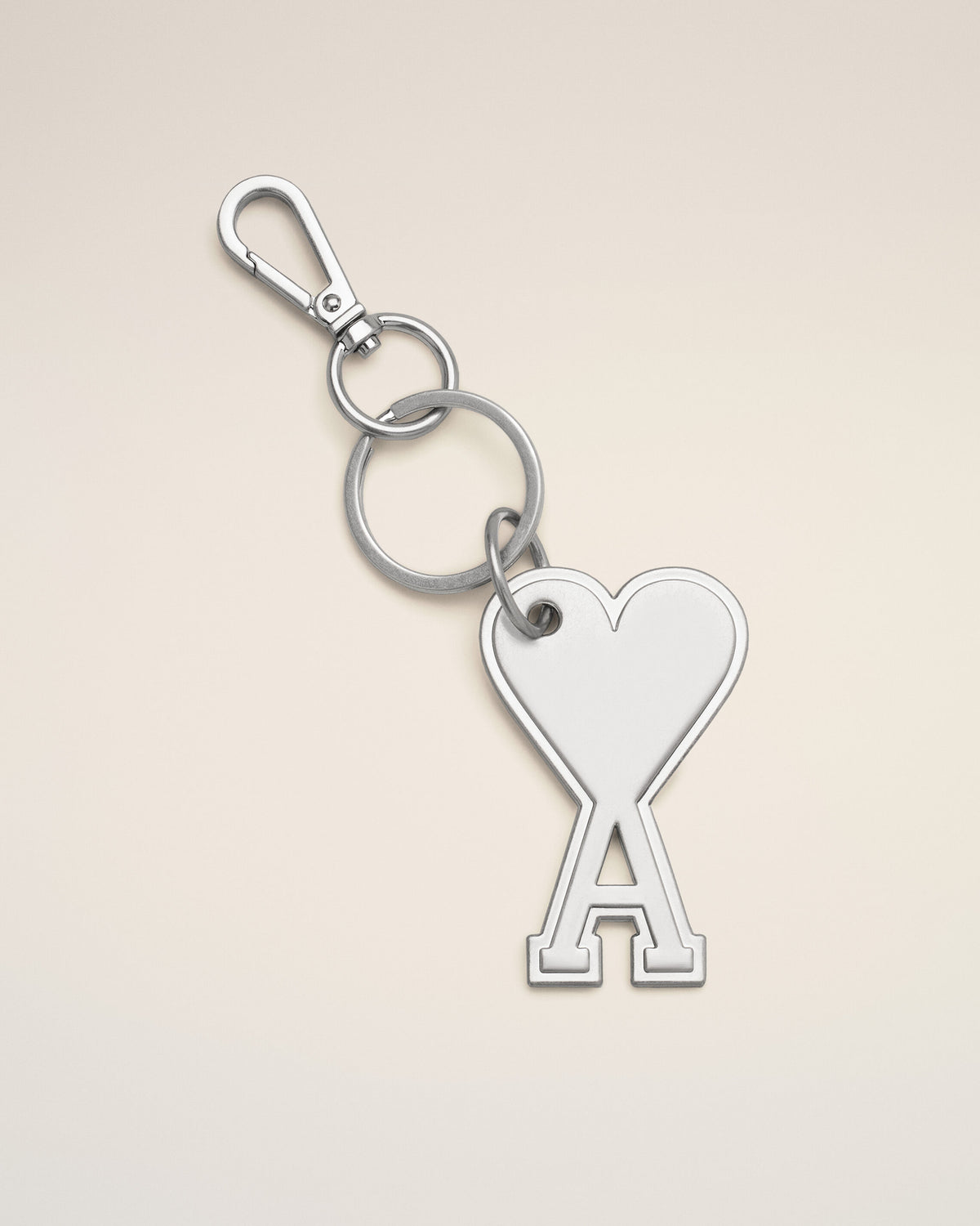 Silver Metal Keyring with Ami de Coeur - 1
