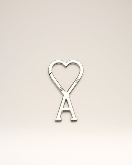                                 Silver Metal Ami De Coeur Hook Keyring - 3                             - Ami Paris