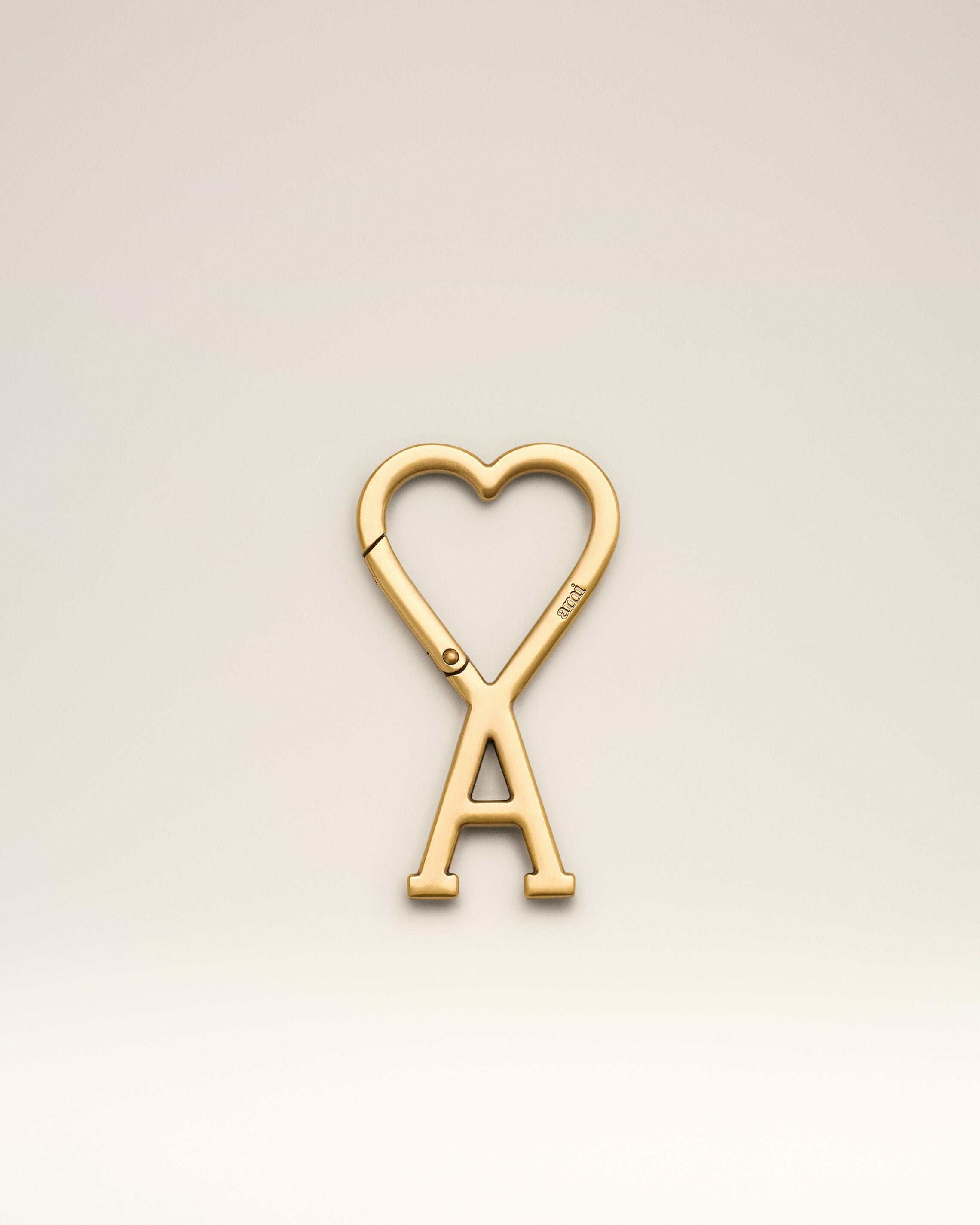 Porte-Clés Doré Mousqueton Ami De Coeur en Métal - 3