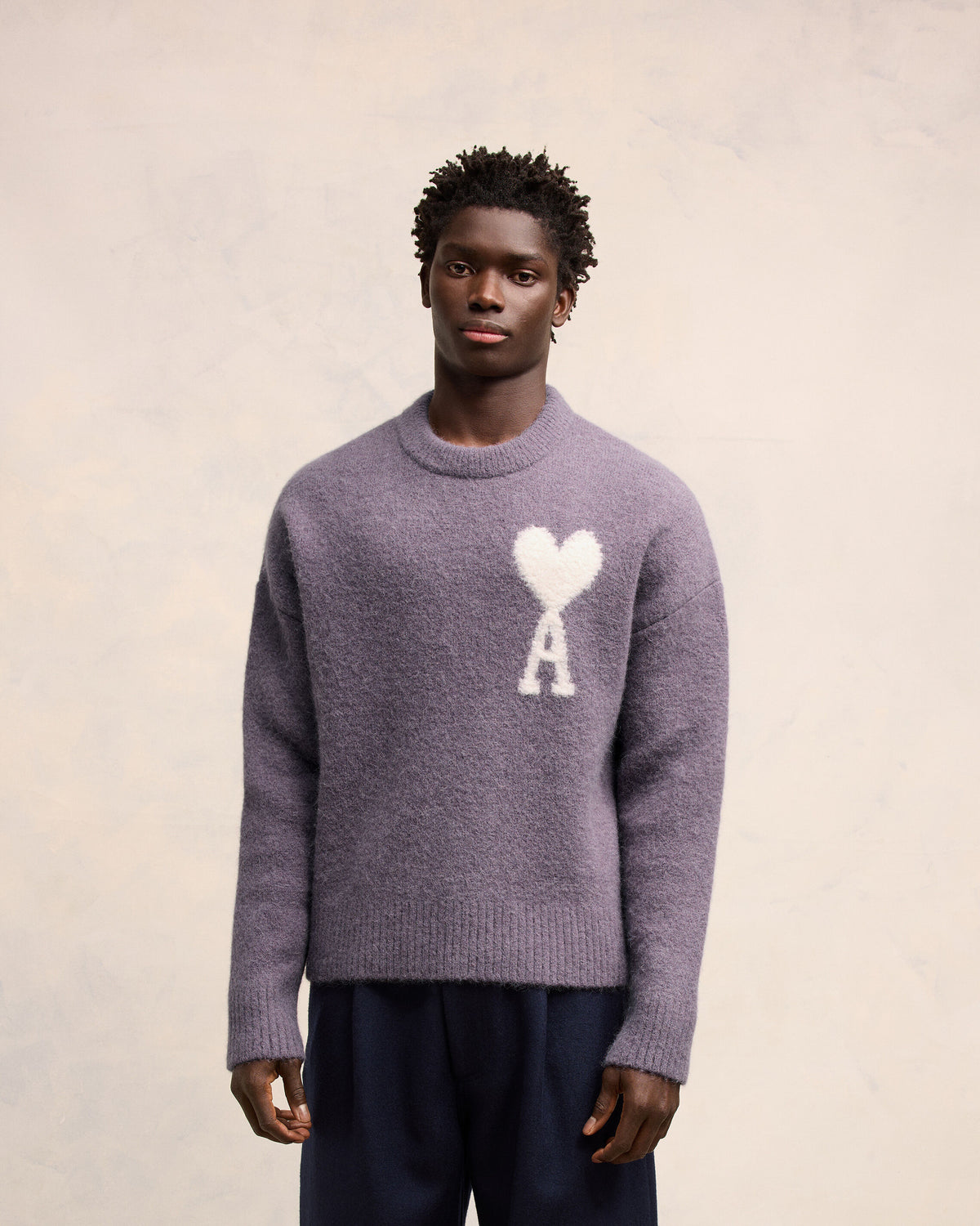 Pull Col Rond Ami de Coeur Ecru - 3