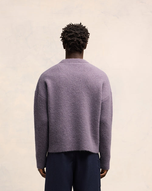 Pull Col Rond Ami de Coeur Ecru - Homme - 5 - AMI Paris - Ami Paris