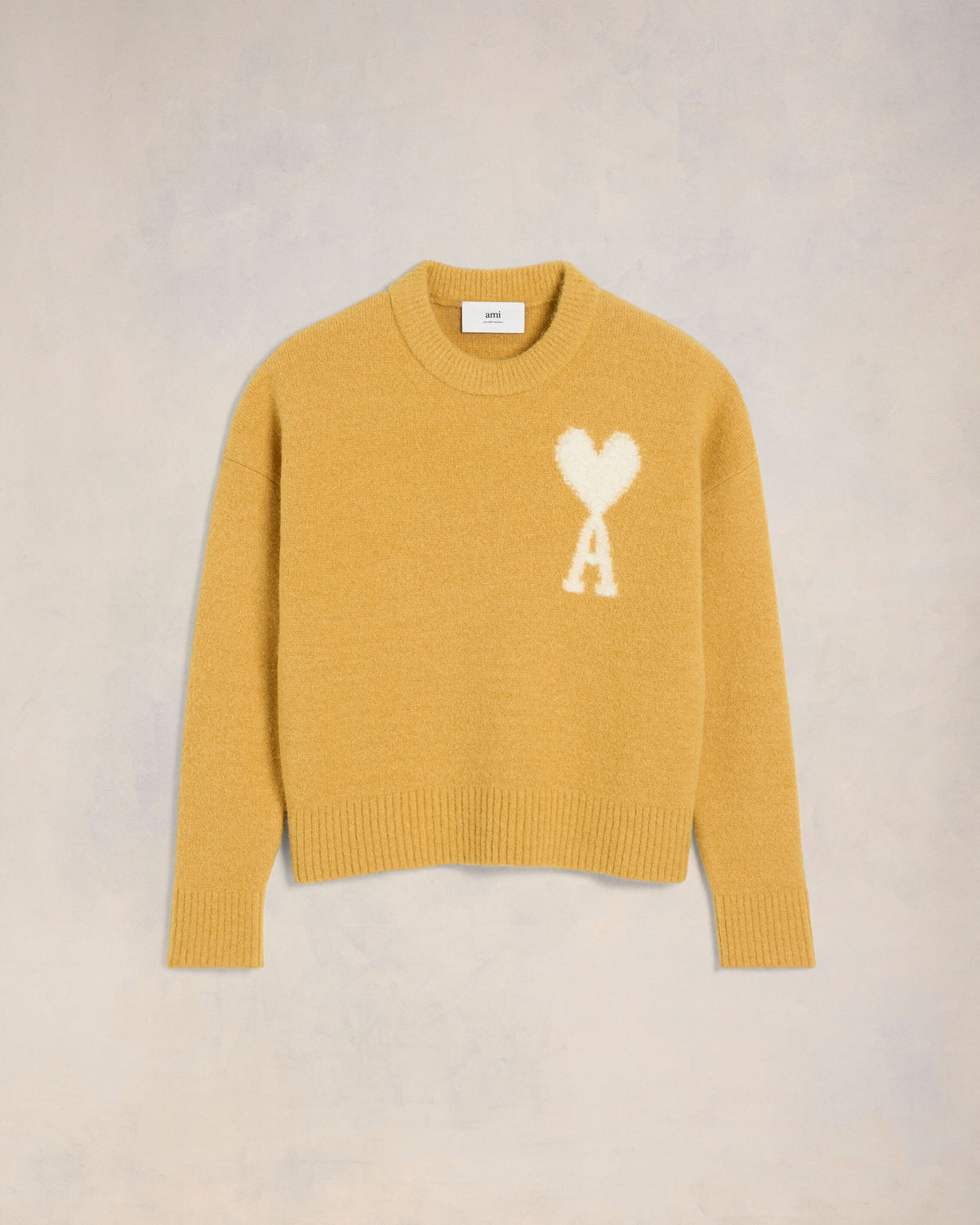 Pull Col Rond Ami de Coeur Ecru - 7
