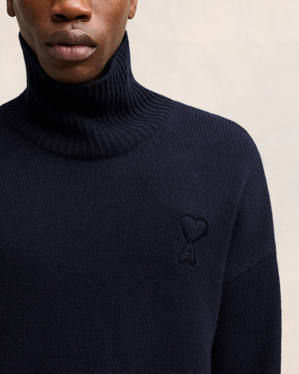 Pull Col Cheminée Ami de Coeur Embossé - 4