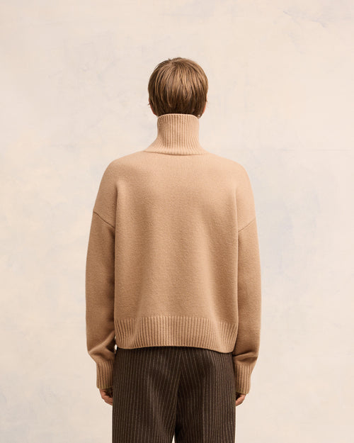 Pull Col Cheminée Ami de Coeur Embossé - Homme - 5 - AMI Paris - Ami Paris