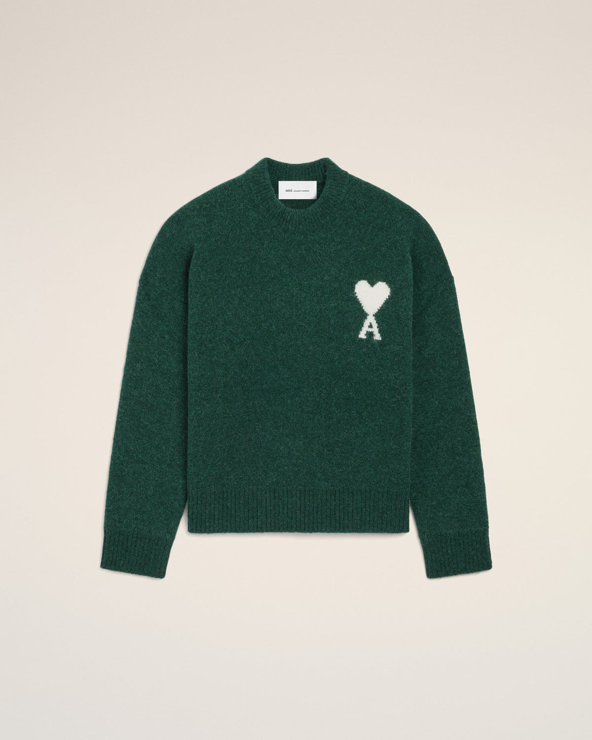 Pull vert en alpaga Ami de Coeur - 7