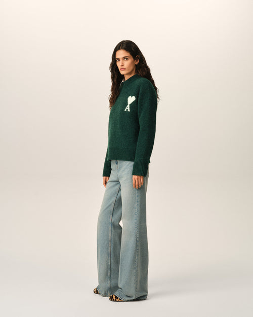 Pull vert en alpaga Ami de Coeur - Femme - 12 - AMI Paris - Ami Paris