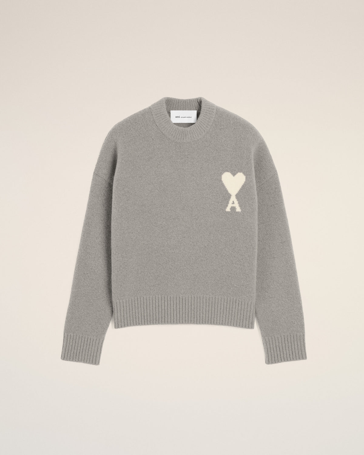 Pull gris en alpaga Ami de Coeur - 7