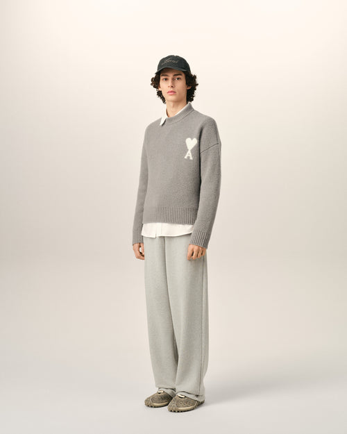 Pull gris en alpaga Ami de Coeur - Homme - 6 - AMI Paris - Ami Paris