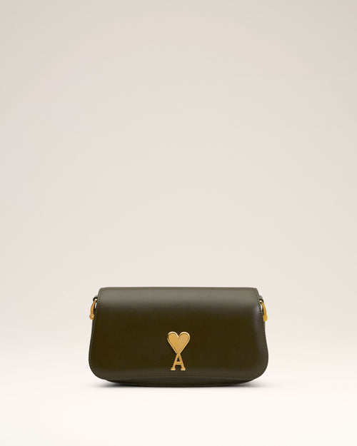                             Green Leather Shoulder Bag Paris Paris Bag - 3                         - Ami Paris