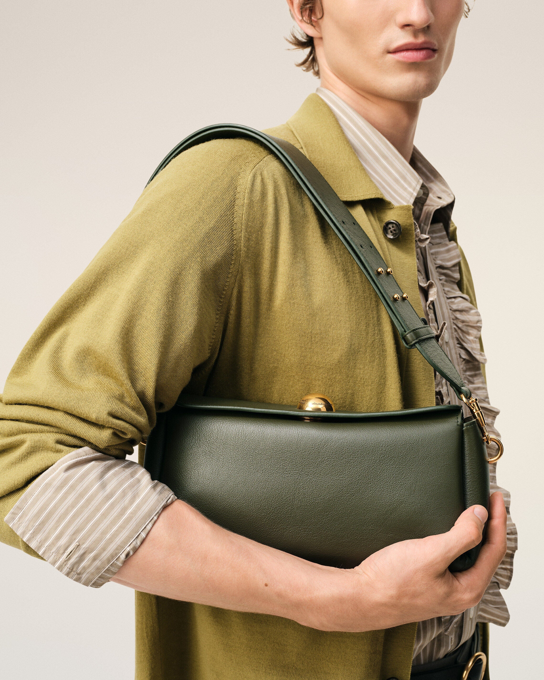 Green Cow Leather Carrousel Bag - 2