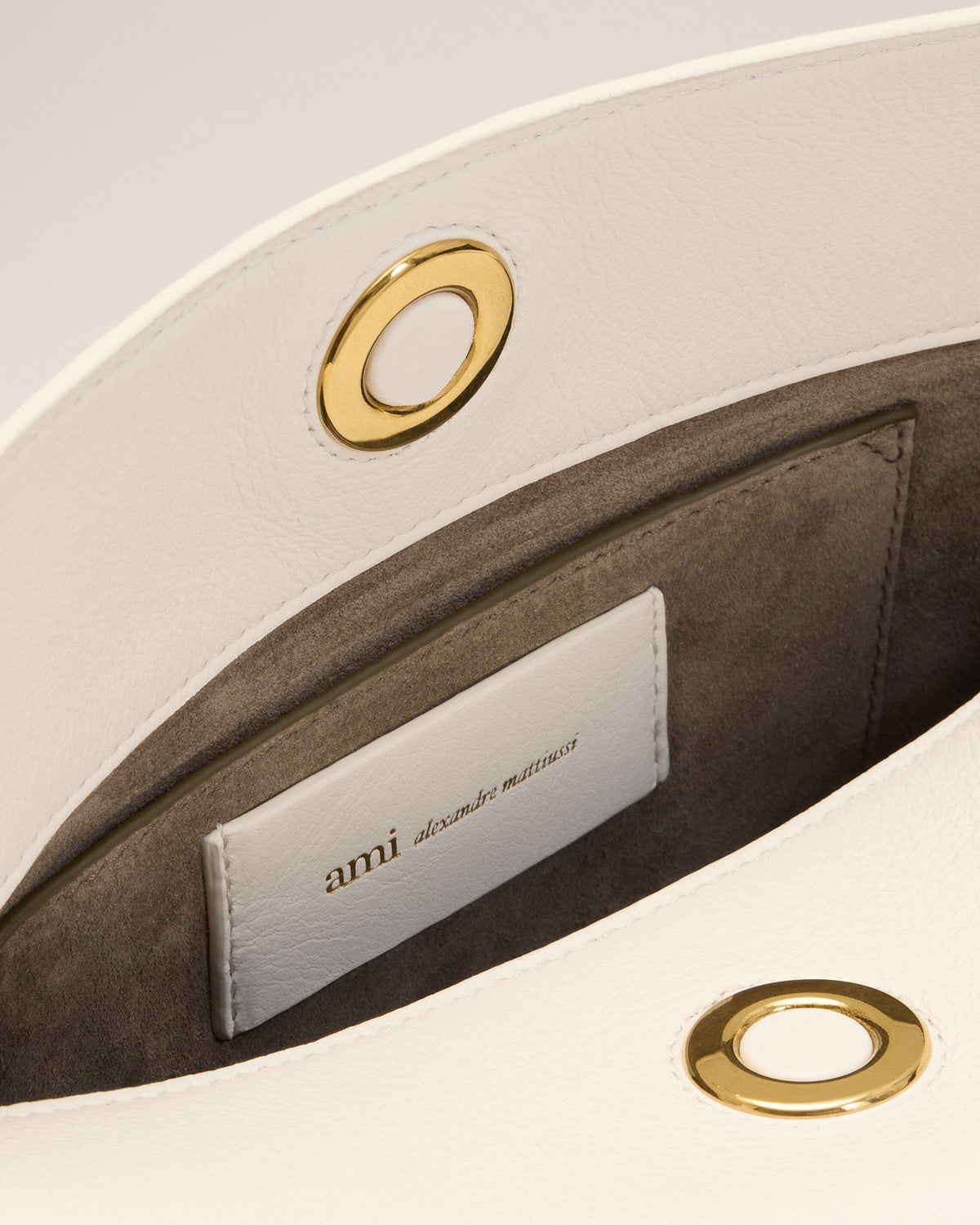 White Cow Leather Carrousel Bag - 15