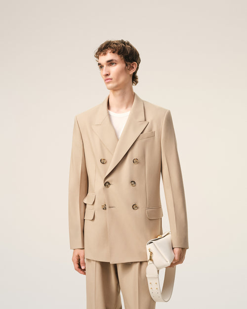 Sac Carrousel Blanc en Cuir De Veau - 2 - Ami Paris