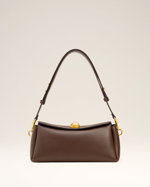                             Brown  Smooth Leather Carrousel Bag - 3                         - Ami Paris