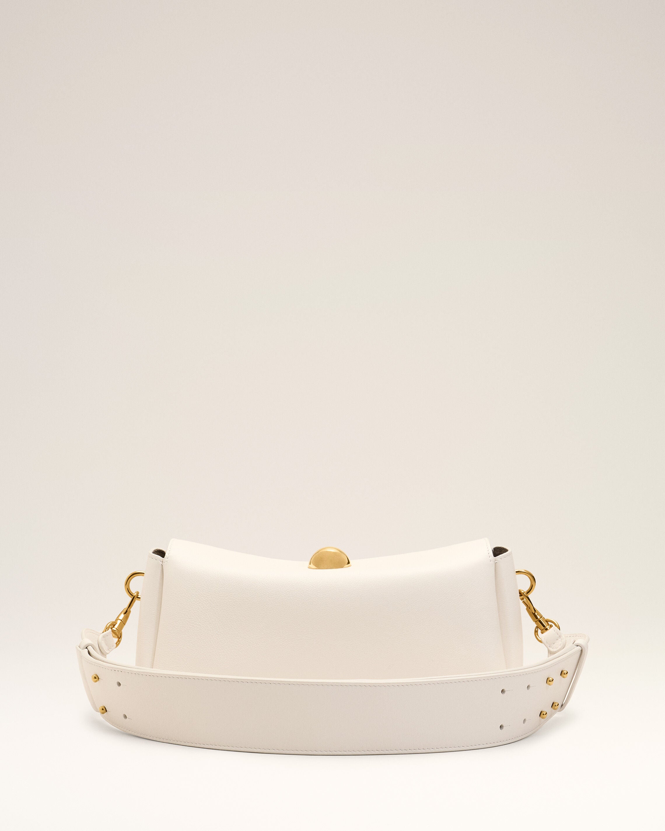 White Cow Leather Carrousel Bag - 5