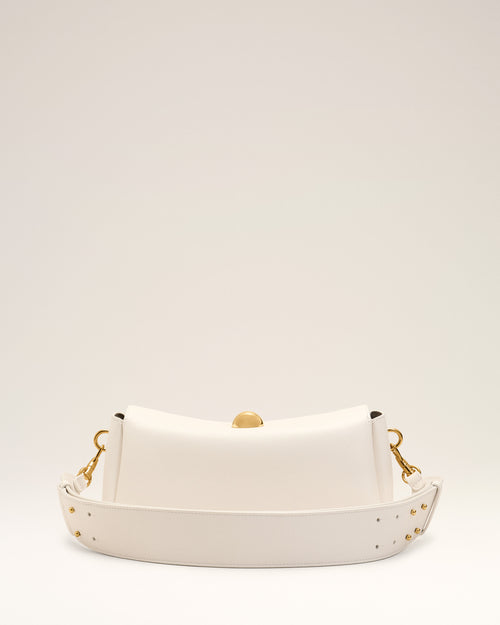White Cow Leather Carrousel Bag - Man - 5 - AMI Paris - Ami Paris