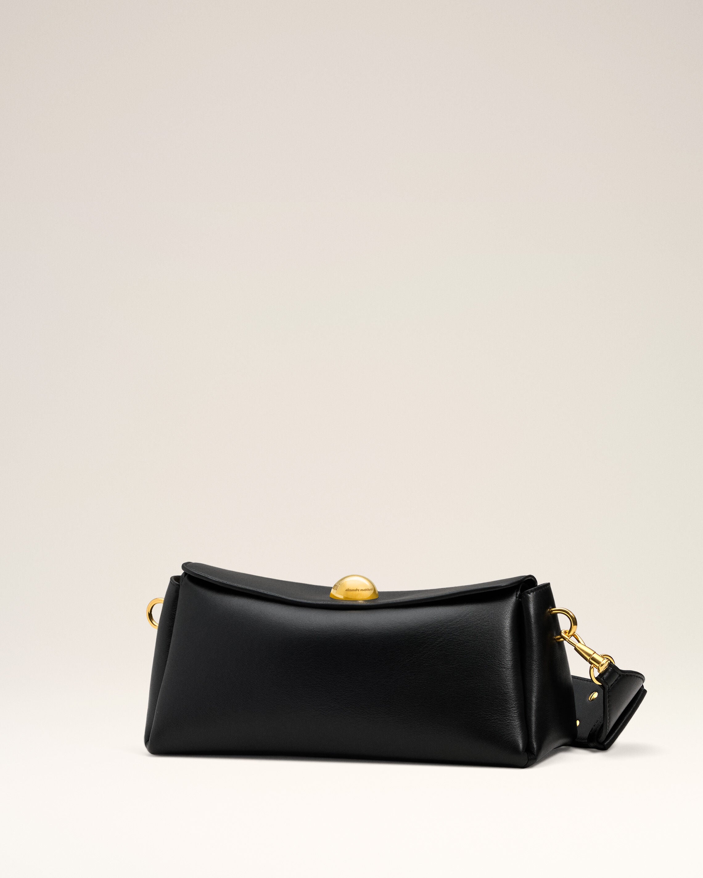 Bolso Carrousel de piel de vaca negra - 12