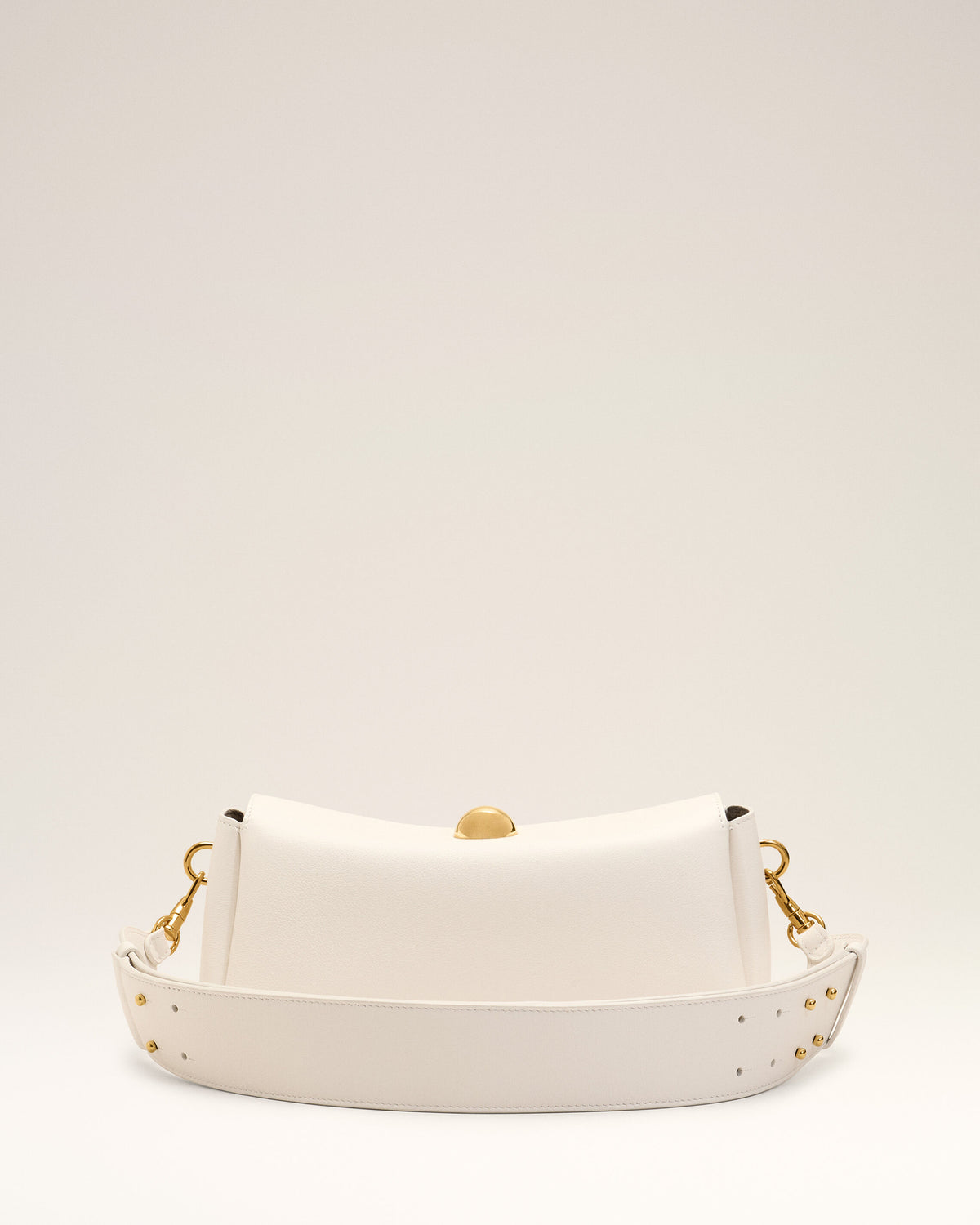 White Cow Leather Carrousel Bag - 5
