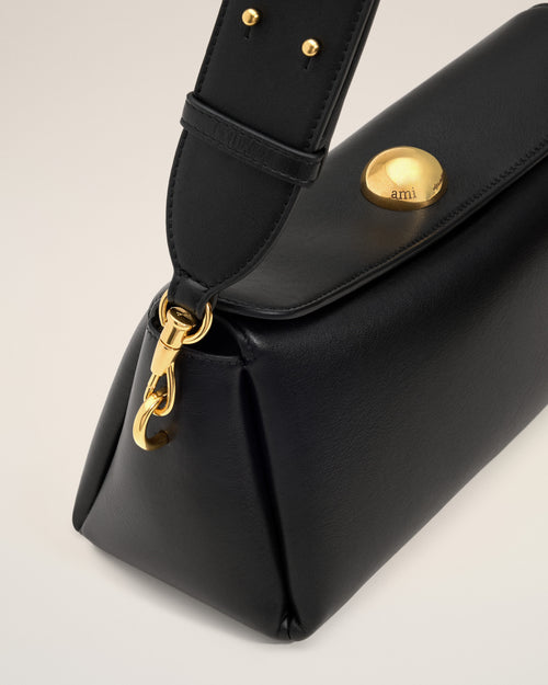 Black Cow Leather Carrousel Bag - Woman - 13 - AMI Paris - Ami Paris