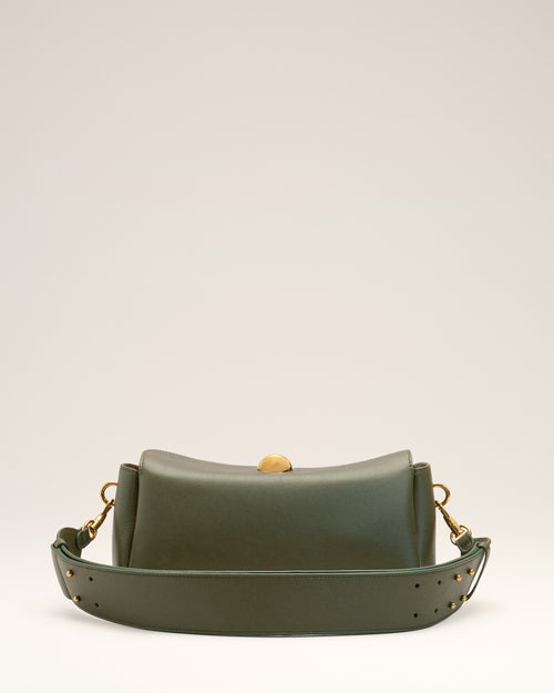Green Cow Leather Carrousel Bag - Woman - 12 - AMI Paris - Ami Paris