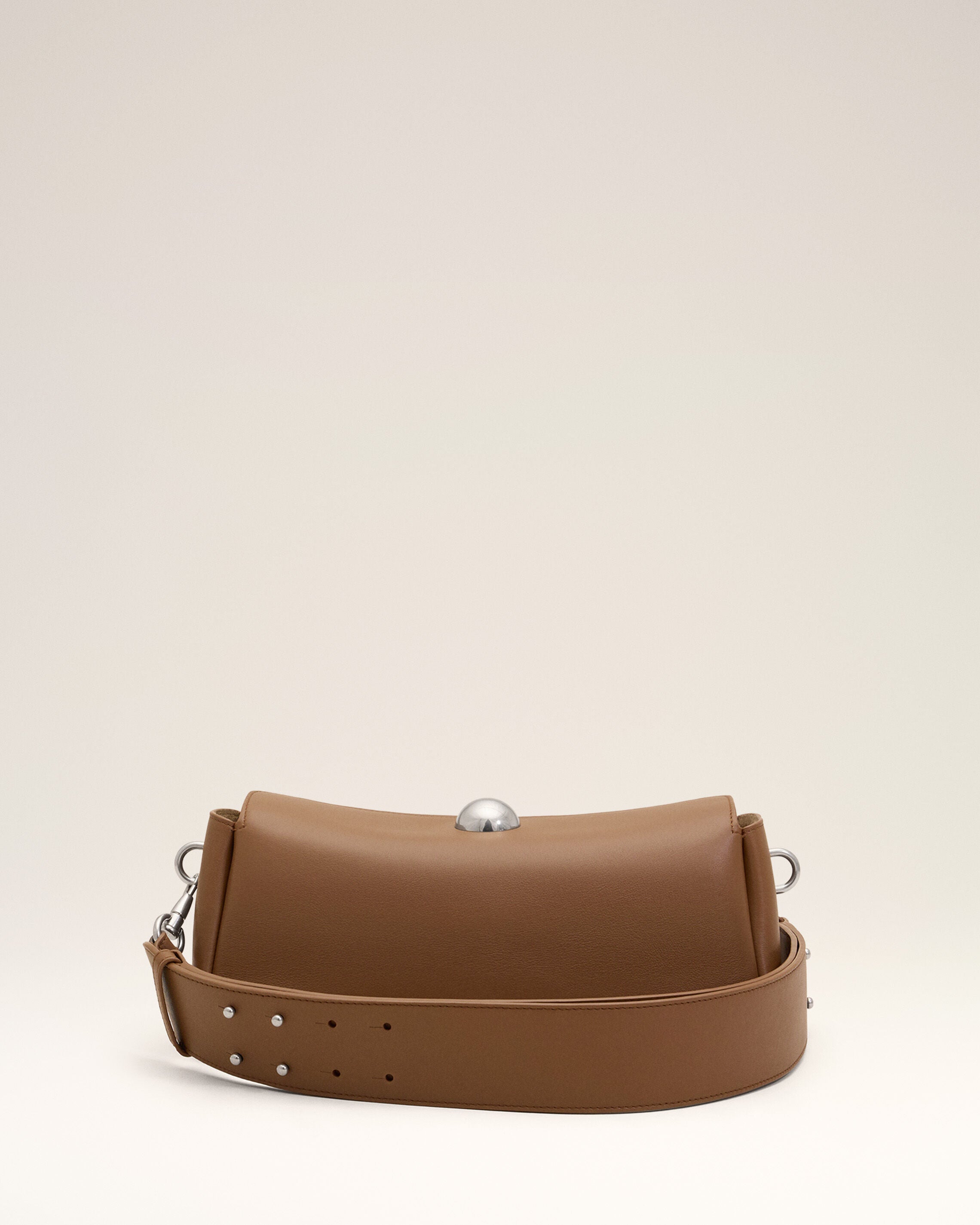 Bolso Carrousel de cuero de becerro marrón - 13