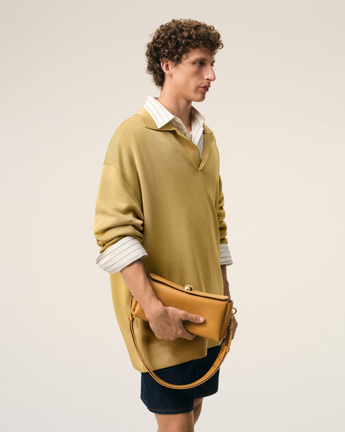 Yellow Cow Leather Carrousel Bag - 1 - Ami Paris