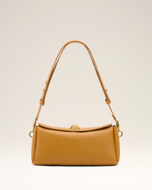 Yellow Cow Leather Carrousel Bag - HONEY - Ami Paris