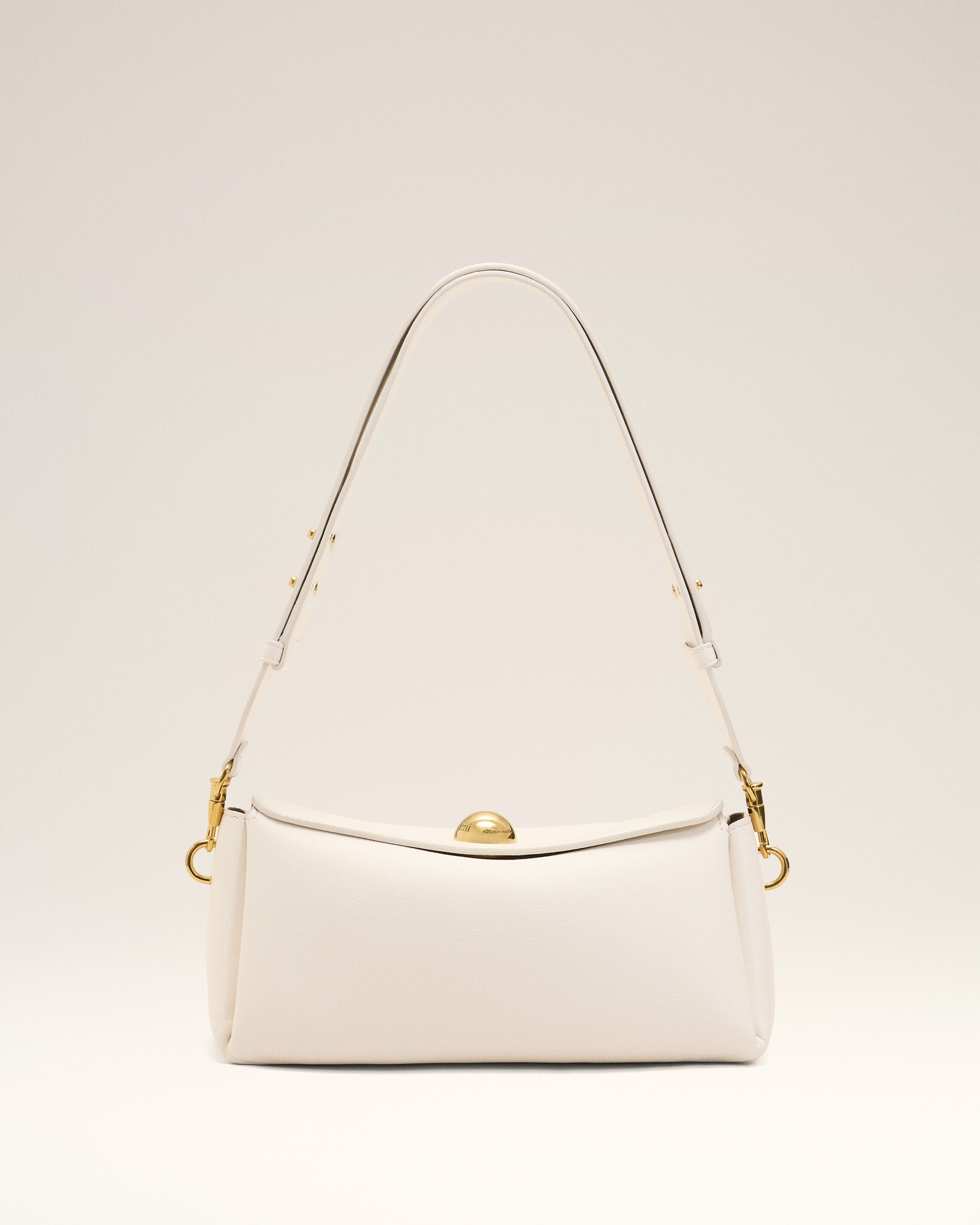 White Cow Leather Carrousel Bag - 1