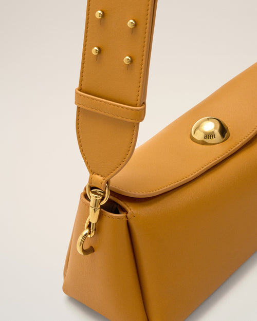 Bolso Carrousel de cuero de becerro amarillo - 6 - Ami Paris