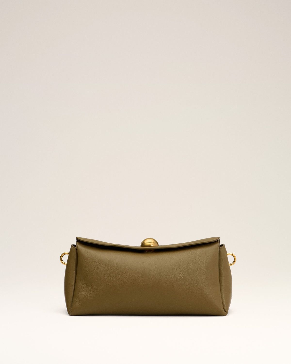 Khaki Leather Carrousel Bag - 10
