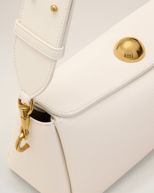White Cow Leather Carrousel Bag - Woman - 14 - AMI Paris - Ami Paris