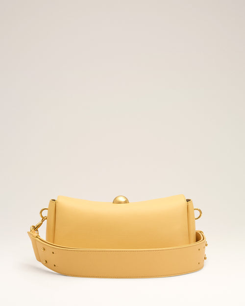 Bolso Carrousel de cuero de becerro amarillo - Hombre - 5 - AMI Paris - Ami Paris