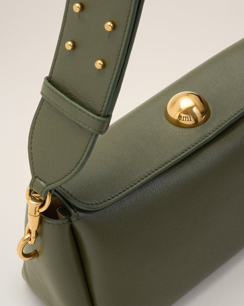 Green Cow Leather Carrousel Bag - Man - 6 - AMI Paris - Ami Paris
