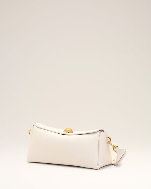 Carrousel Tasche aus weißem Rindsleder - Herren - 4 - AMI Paris - Ami Paris