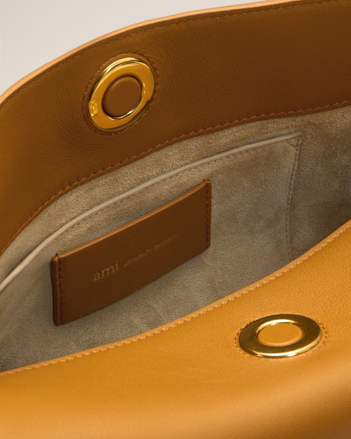 Yellow Cow Leather Carrousel Bag - Woman - 13 - AMI Paris - Ami Paris