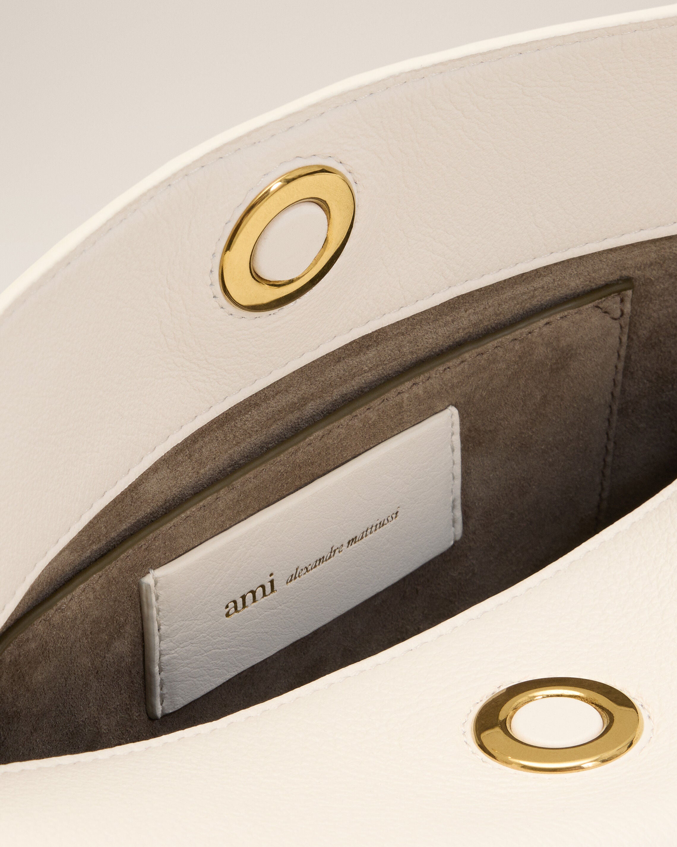 White Cow Leather Carrousel Bag - 7