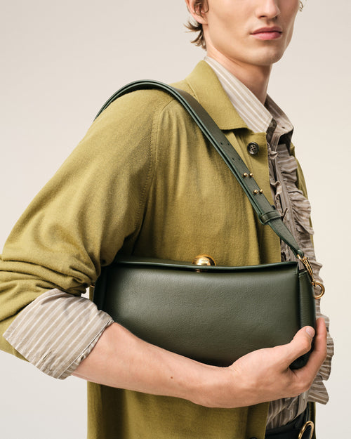 Green Cow Leather Carrousel Bag - 2 - Ami Paris