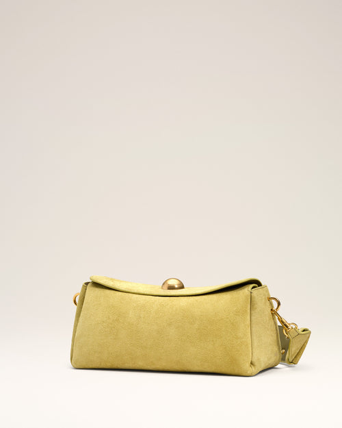 Green Suede Leather Carrousel Bag - Woman - 11 - AMI Paris - Ami Paris