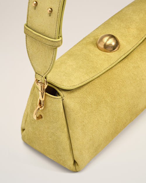Green Suede Leather Carrousel Bag - 12 - Ami Paris