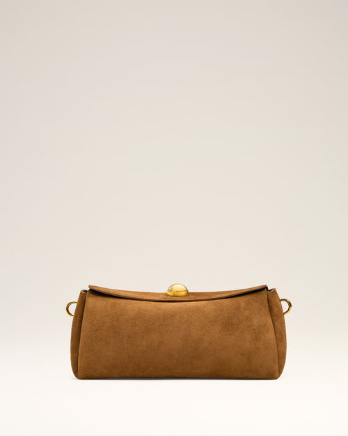 Brown Suede Leather Carrousel Bag - 3 - Ami Paris