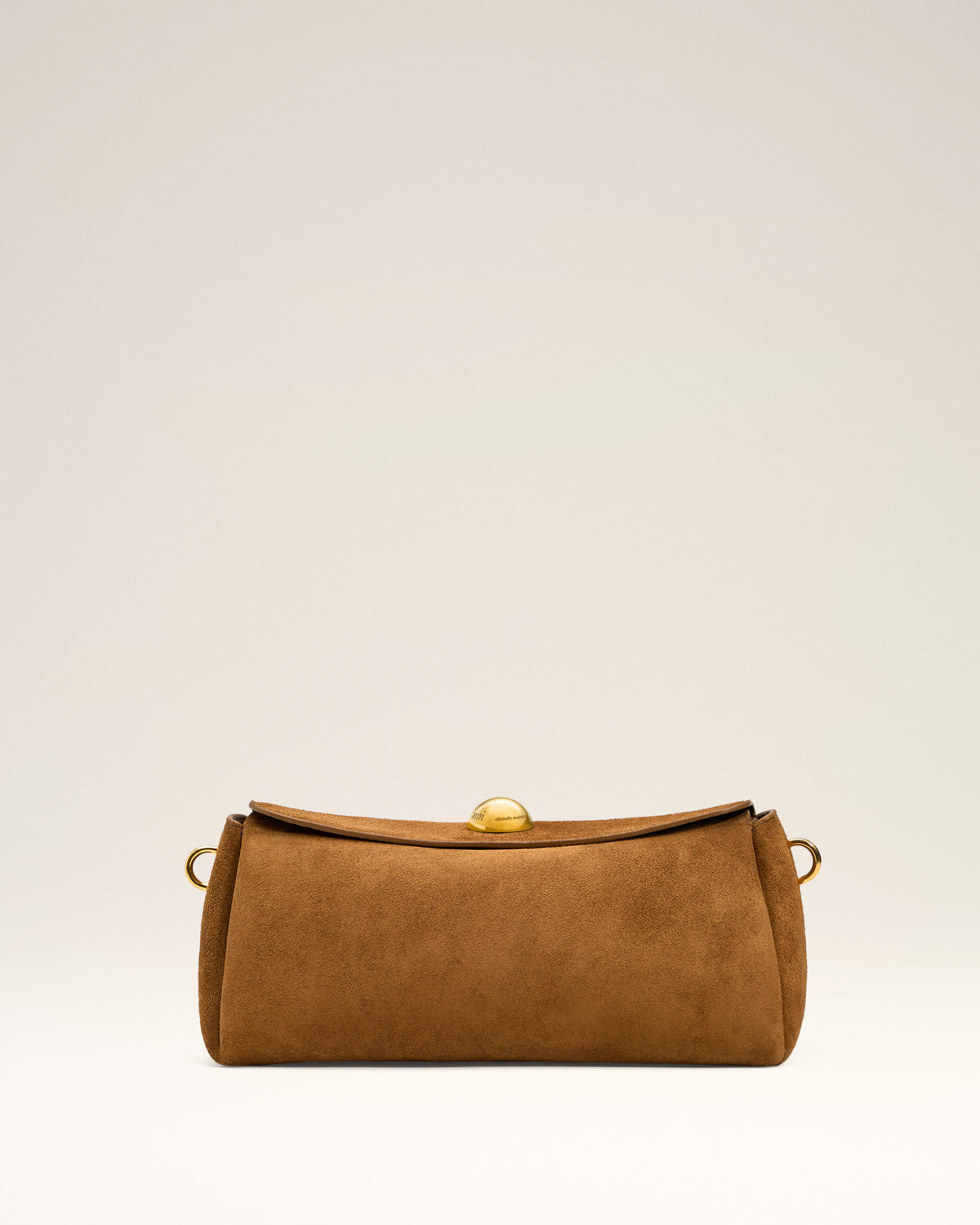 Brown Suede Leather Carrousel Bag - 3