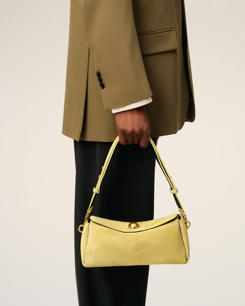 Green Suede Leather Carrousel Bag - 14 - Ami Paris