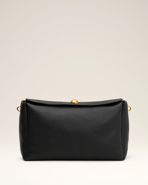 Black Leather Large Carrousel Bag - 3 - Ami Paris