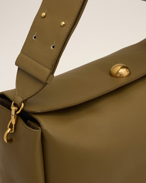 Grand Sac Kaki Carrousel En Cuir - 6 - Ami Paris