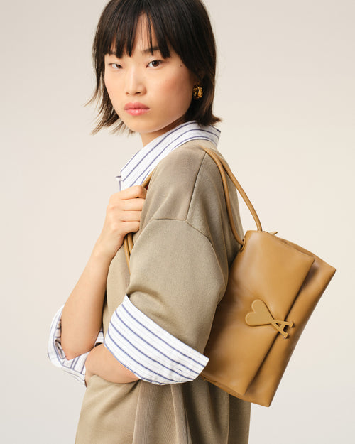                                     Sac Voulez-Vous Jaune en Cuir De Vachette - 3                                 - Ami Paris