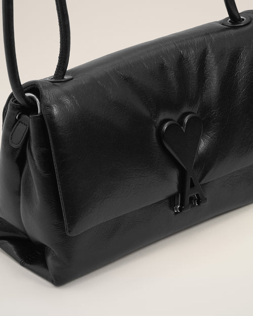 Bolso Voulez-Vous de cuero de vaca negro - Hombre - 5 - AMI Paris - Ami Paris