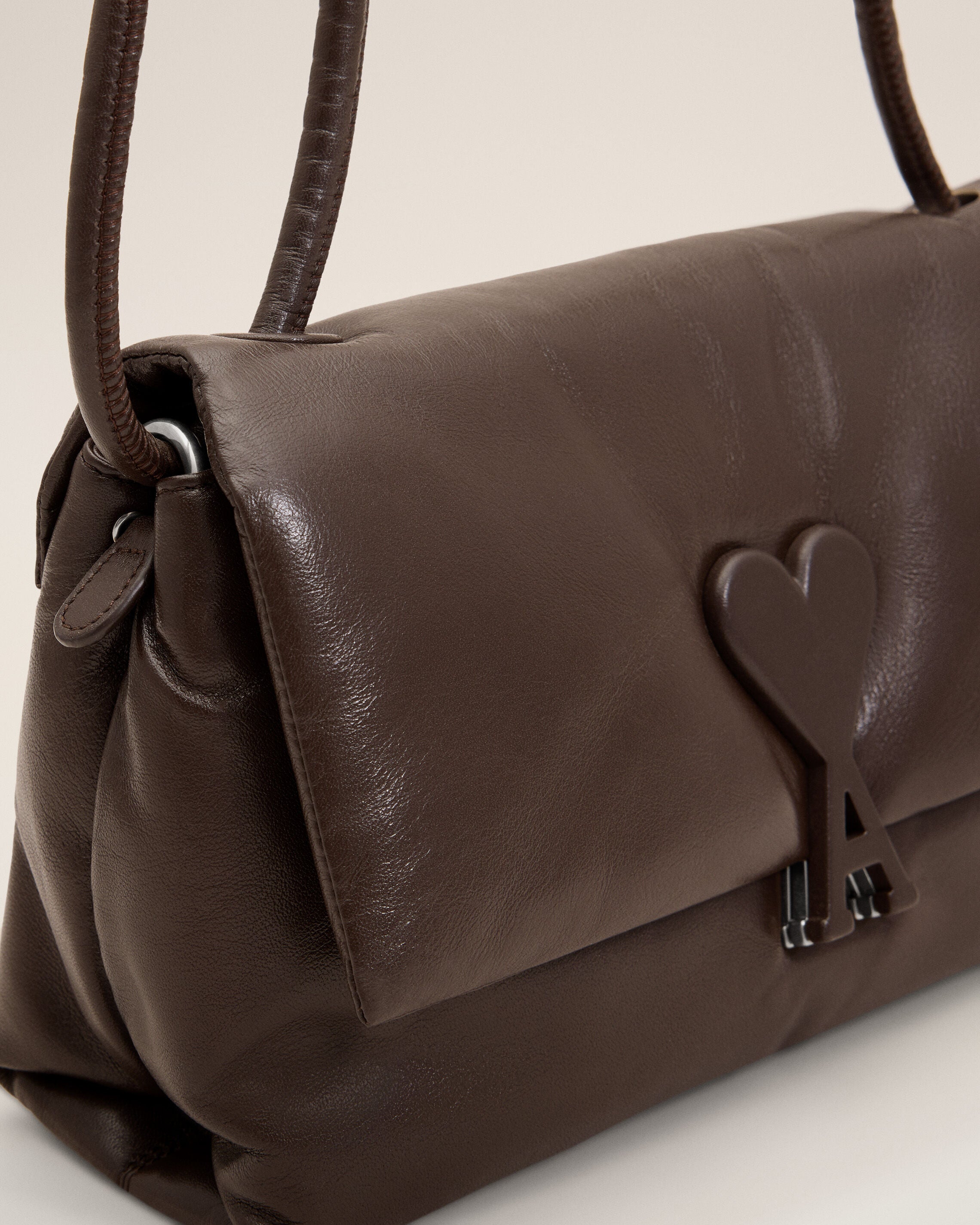 Bolso Voulez-Vous de cuero de vaca marrón - 5